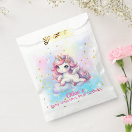 Sacolinha Baby Unicorn Favor Bags