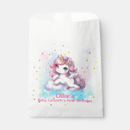 Sacolinha Baby Unicorn Favor Bags