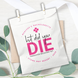 Sacolinha Bachelorette Hangover Personalizado Mas Você Morre