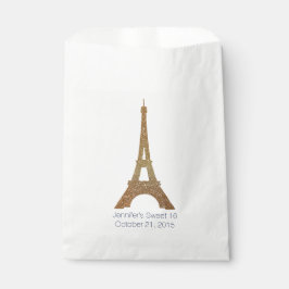 Sacolinha Bag de 16 Favor Personalizado da Torre Eiffel