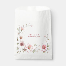 Sacolinha Bag de Favor Floral Branco Elegante