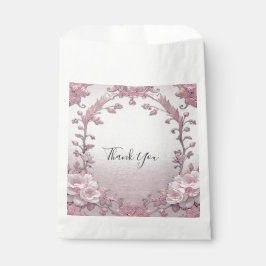 Sacolinha Bag de Favor Floral Rosa Única