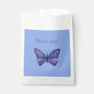 Sacolinha Bag Personalizada de Favor Branco da Borboleta Azu