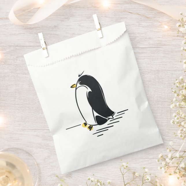 Sacolinha Bag Pinguim Cujo Pinguim Favorece (Cortado)