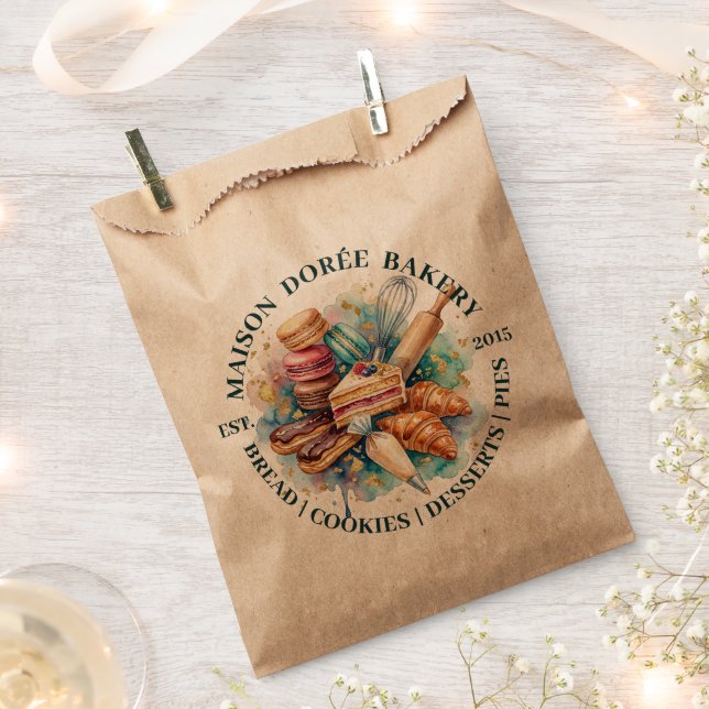 Sacolinha Bakery Store Pastry Chef Dessert Sweets Cake Baker (Cortado)