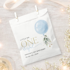 Sacolinha Balão Azul, Eucalyptus, Verde, Primeiro Aniversári