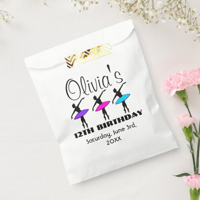 Sacolinha Balé Ballerina Neon Dancers Dance Festa de anivers (Selado)