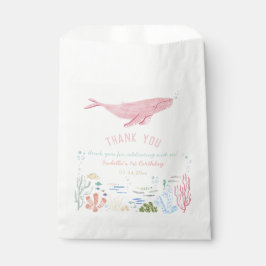 Sacolinha Baleia Sob O Mar Aniversário Obrigado