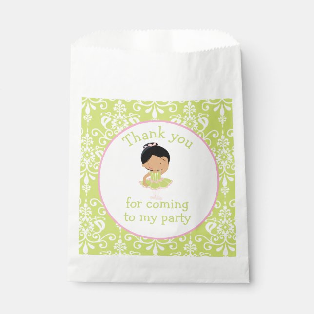 Sacolinha Ballerina Afro-Americana Cura 'Eu fui a' (Frente)