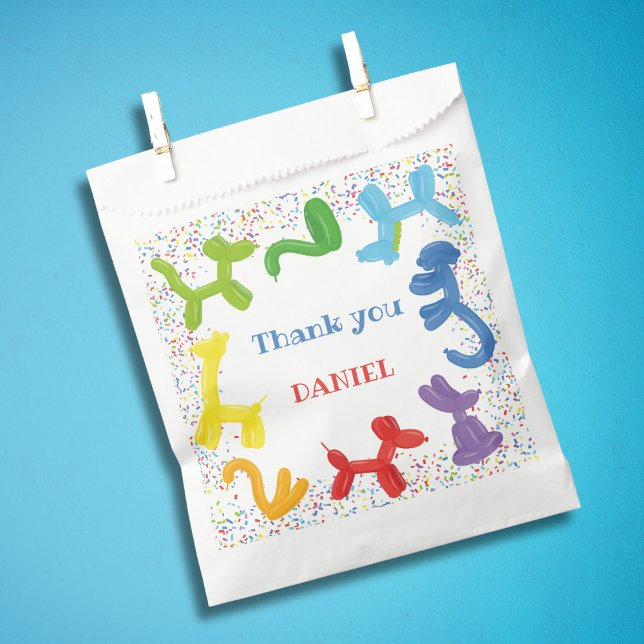 SACOLINHA BALÕES DE ANIMAIS DE ANIVERSÁRIO (Criador carregado)