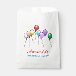 Sacolinha Balões de Aniversário Coloridos