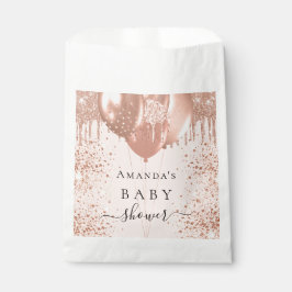 Sacolinha Balões de elefantes rosa chá de fraldas