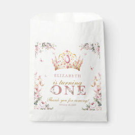 Sacolinha Balões de primeiro aniversario da Princesa Dourada