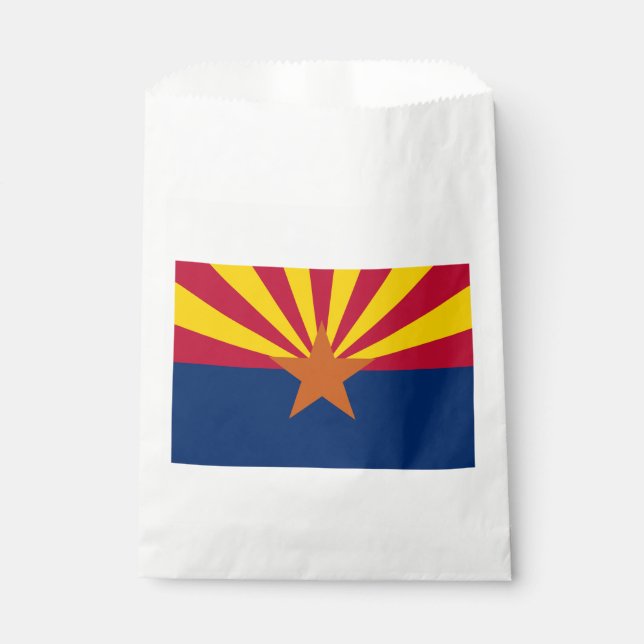 Sacolinha Bandeira do Arizona: Estrela Cadente Sol, O Estado (Frente)
