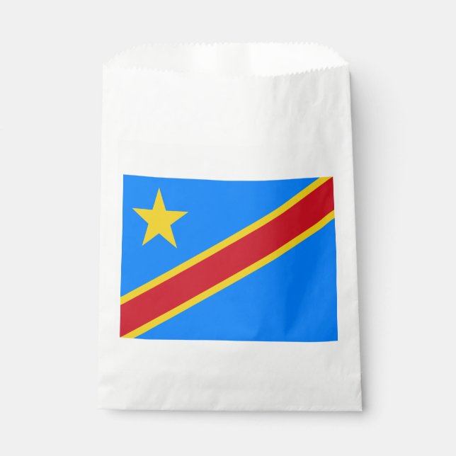 Sacolinha Bandeira do Congo Quinxassa (Frente)
