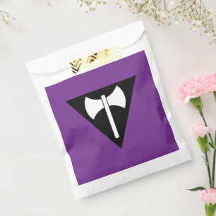 Sacolinha bandeira do orgulho lésbico SlipperyJoe feminista