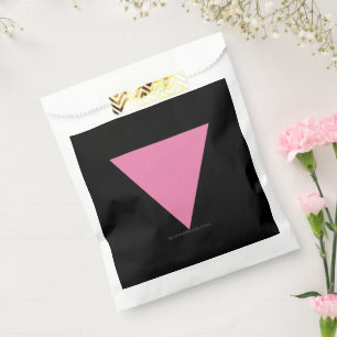Sacolinha bandeira triângulo rosa SlipperyJoe's símbolo rosa