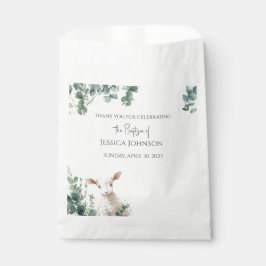 Sacolinha Baptismo do bebê minúsculo e do Eucalyptus