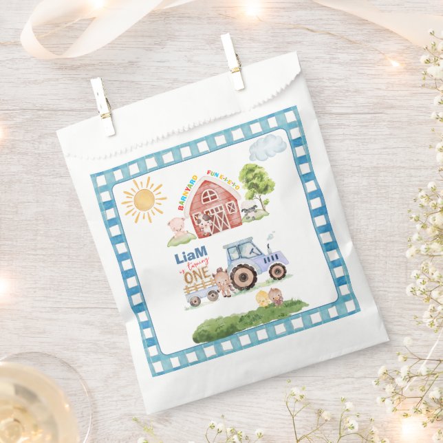 Sacolinha Barnyard Fun 1st Birthday (Cortado)