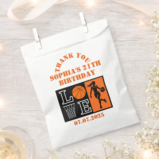 Sacolinha Basketball Hoops, Basketball Player Birthday Gift (Cortado)