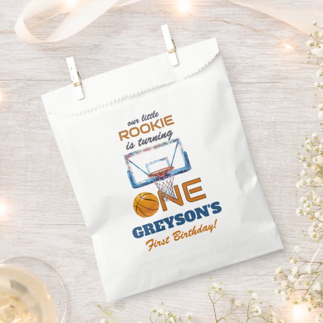 Sacolinha Basketball Rookie Of The Year First Birthday (Cortado)