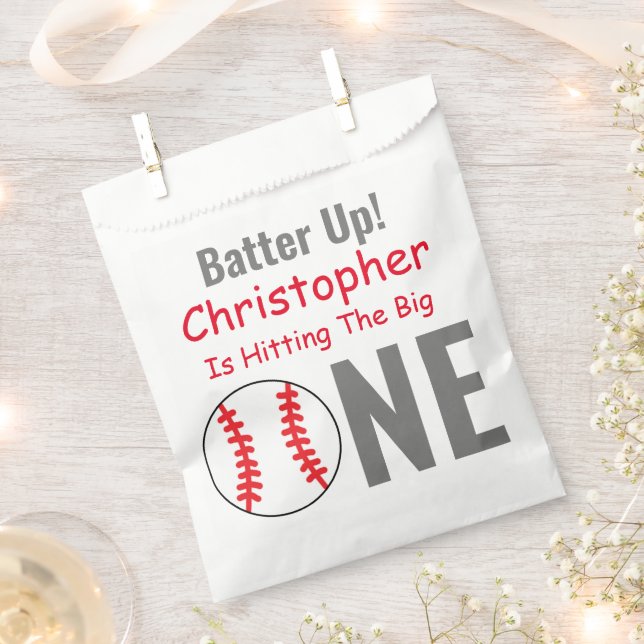 Sacolinha Bateria Para Cima! Primeiro aniversario de beisebo (Cortado)