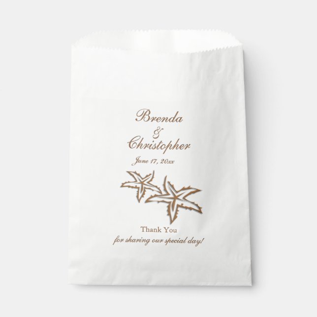 Sacolinha Beach Wedding Obrigado (Frente)