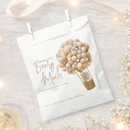 Sacolinha Bear Balões Modernos Chá de fraldas neutro em rela