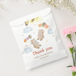 Sacolinha Bear Boy Twins - Primeira Festa de aniversário