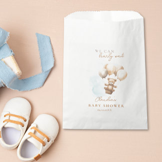 Sacolinha Bearly Wait Neutral Baby Shower