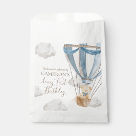 Sacolinha Beary First Teddy Bear Hot Air Balloon Aniversário