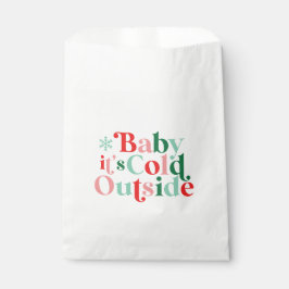 Sacolinha Bebê Boho Está Frio Lá Fora Natal fonte retrô