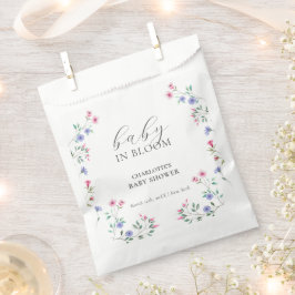 Sacolinha Bebê Em Sangue | Elegante Chá de fraldas de flor s