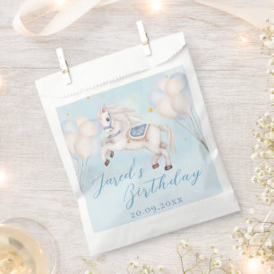 Sacolinha Bebê furioso Pony Blue Balões estrela Aniversário