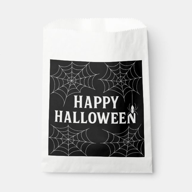 Sacolinha Bebidas Loucas Bebidas Aranha Feliz de Halloween A (Frente)