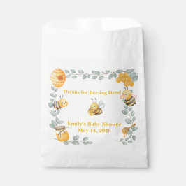 Sacolinha Bee Baby Shower Favor Bag 