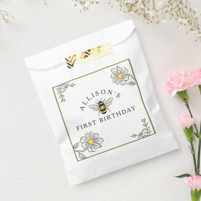 Sacolinha Bee Birthday Bumble PartyPaper Cups (Selado)