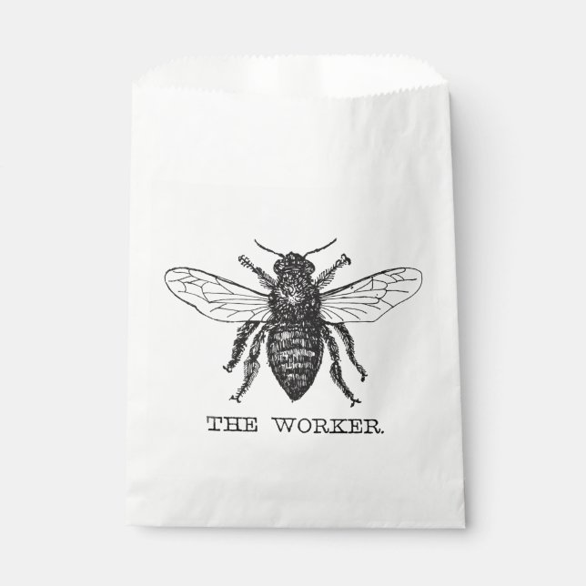 Sacolinha Bee Worker Honey Black Bumblebee (Frente)