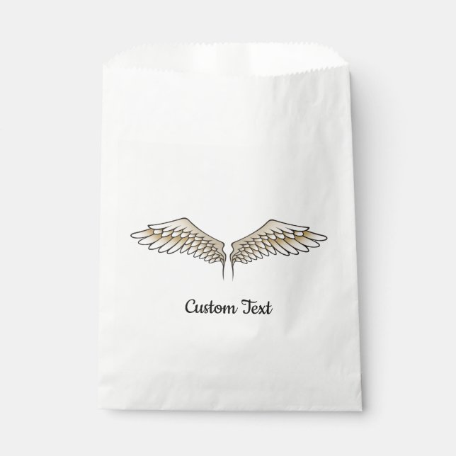 Sacolinha Beige Wings Favor Bag (Frente)