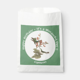 Sacolinha Beija-flor-de-garganta-rubi, aniversário ou outro 