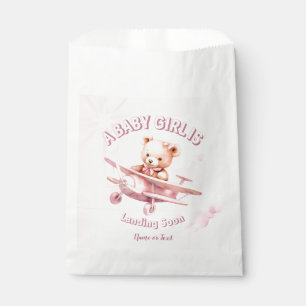 Sacolinha Bela Menina Bear Piloto Rosa Avião Rosa Bonito