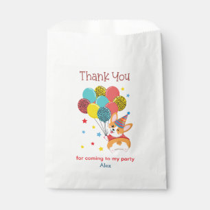 Sacolinha Belo Aniversário De Corgi Obrigado A Favor Bag