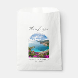 Sacolinha Belo Casamento Da Riviera Francês Obrigado