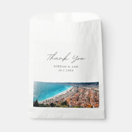 Sacolinha Belo Casamento França Foto Favorável Obrigado