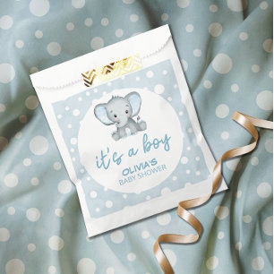 Sacolinha Belo Elefante Azul É um Chá de fraldas