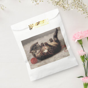 Sacolinha Berço de Gato, Um Gato Brincando com Novelo de Lã