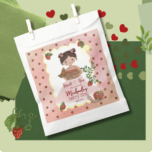 Sacolinha Berry First Girl primeiro aniversario Obrigado