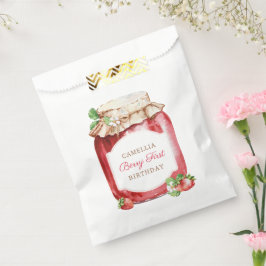 Sacolinha Berry First Strawberry Jam primeiro aniversario Pa