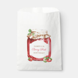 Sacolinha Berry First Strawberry Jam primeiro aniversario Pa