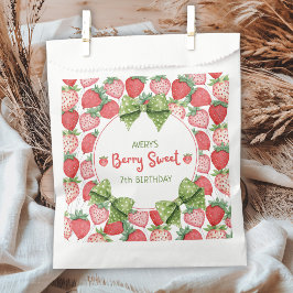 Sacolinha Berry Sweet 7th Birthday Strawberry Party 